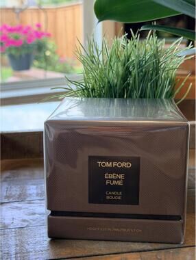 Authentic Tom Ford Ébène Fumé Candle in Box H: 2.25" / 6.3oz Sealed MSRP $140